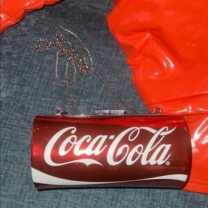 Coca Cola Red and White Logo Clutch
